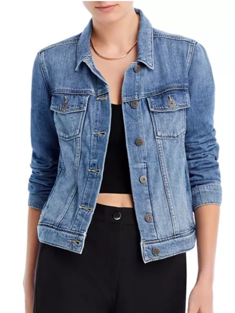 PAIGE Light Blue Denim Jean Jacket